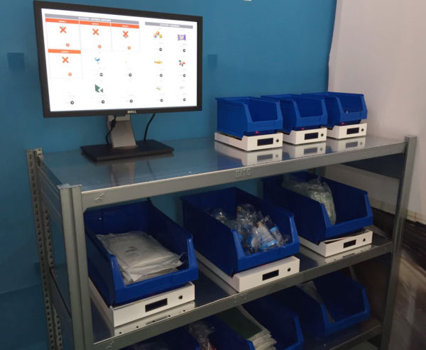 Una de las estanterías inteligentes hospitalarias desarrolladas por Cogesa